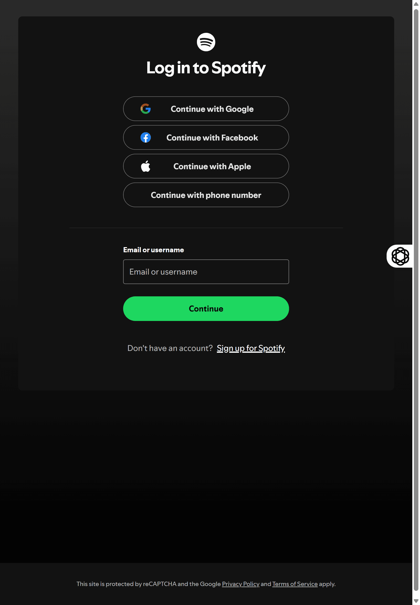 Spotify Clone project screenshot